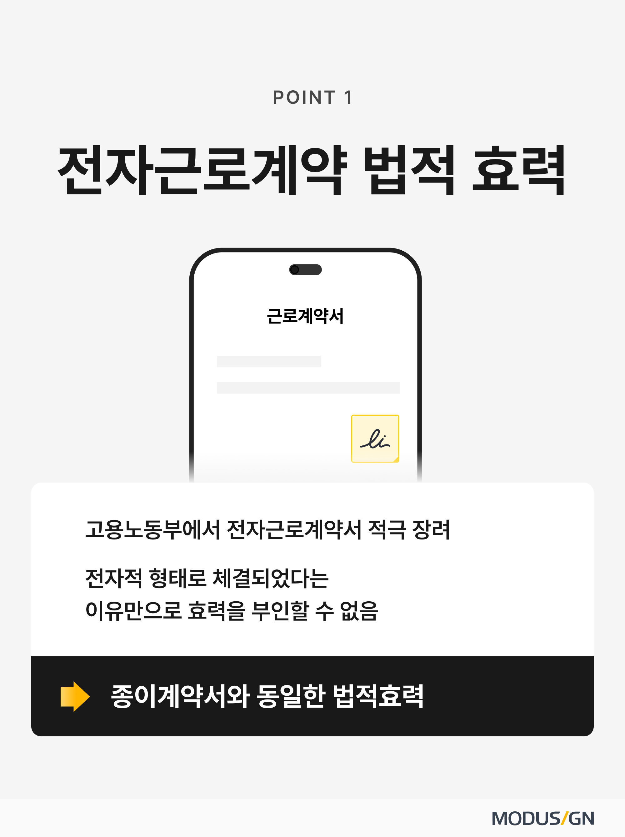 전자근로계약 법적 효력