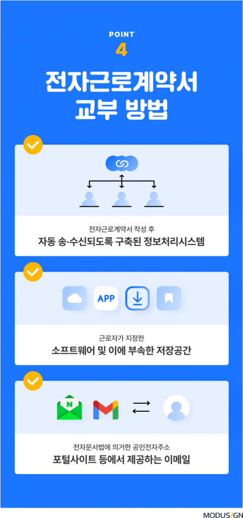 전자근로계약, 5가지만 꼭 확인하세요 - 모두싸인 공식 블로그 | Modusign