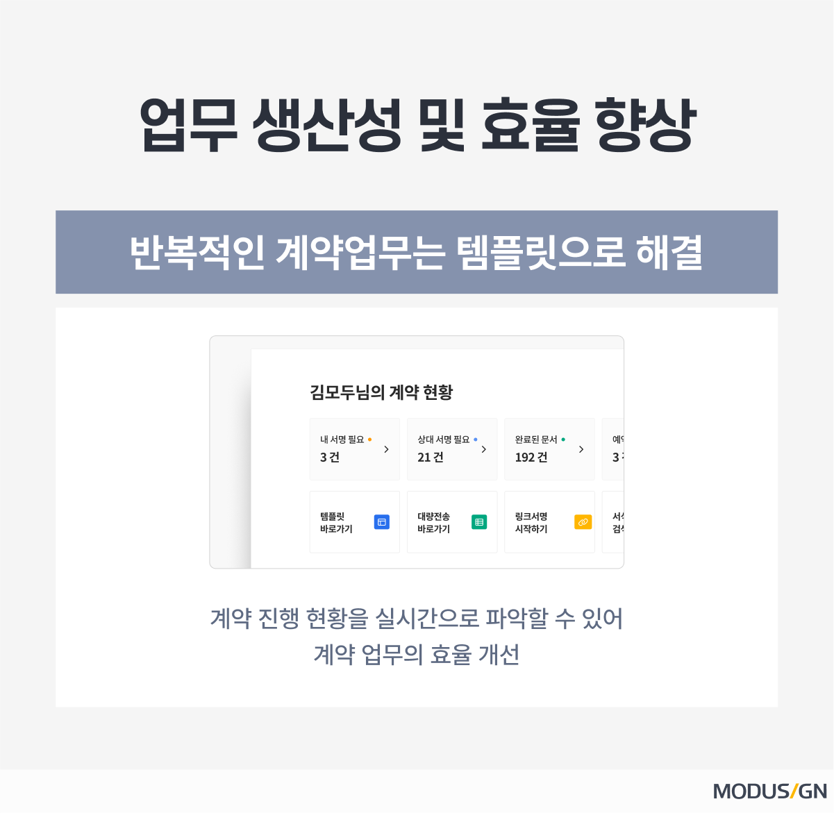 모두싸인 전자서명 업무생산성