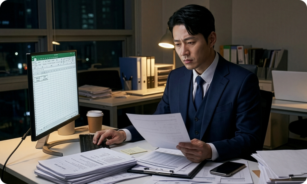 계약 관리 안 해도 되는 회사는 없다 – 계약 관리 안 하기 위해 완벽한 ‘시스템’을 구축하라_계약은 ‘개인’이 하지만, 리스크는 ‘조직’이 책임진다__본문 이미지_계약 검토, 계약 관리, 계약서 찾기, AX, DX_썸네일 이미지