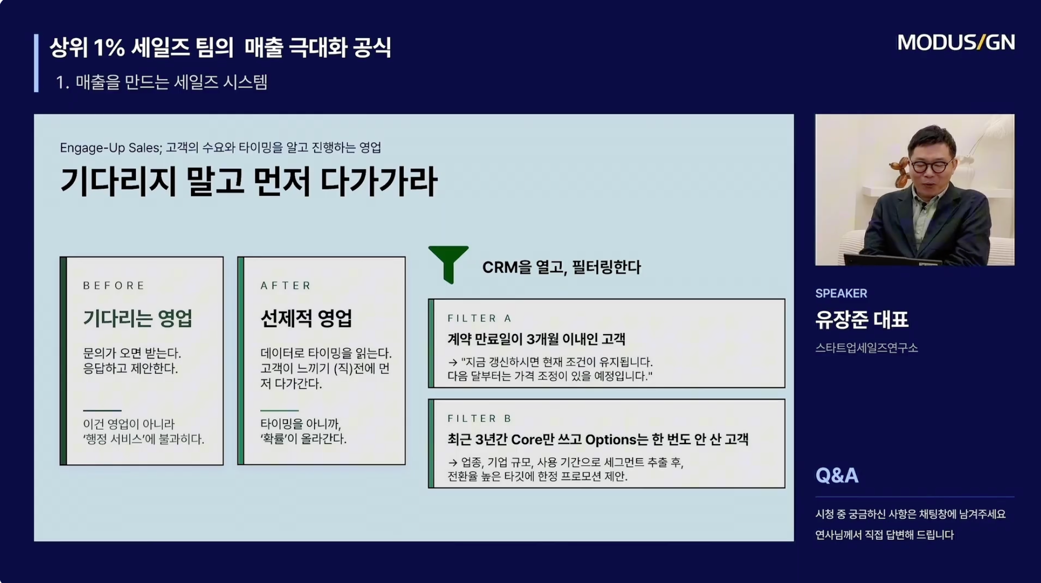 무료 세미나, 무료 웨비나, 영업 웨비나, 세일즈 세미나, B2B, 상위 1% 세일즈 팀의 빈틈없는 세일즈 루프 만드는 법 : 모두싸인 4월 웨비나 핵심 정리 (풀 영상 무료 제공)